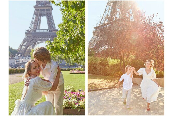 Eiffel Tower Private Photo Shoot - What you actually get: edited images, memory card files, and turnaround